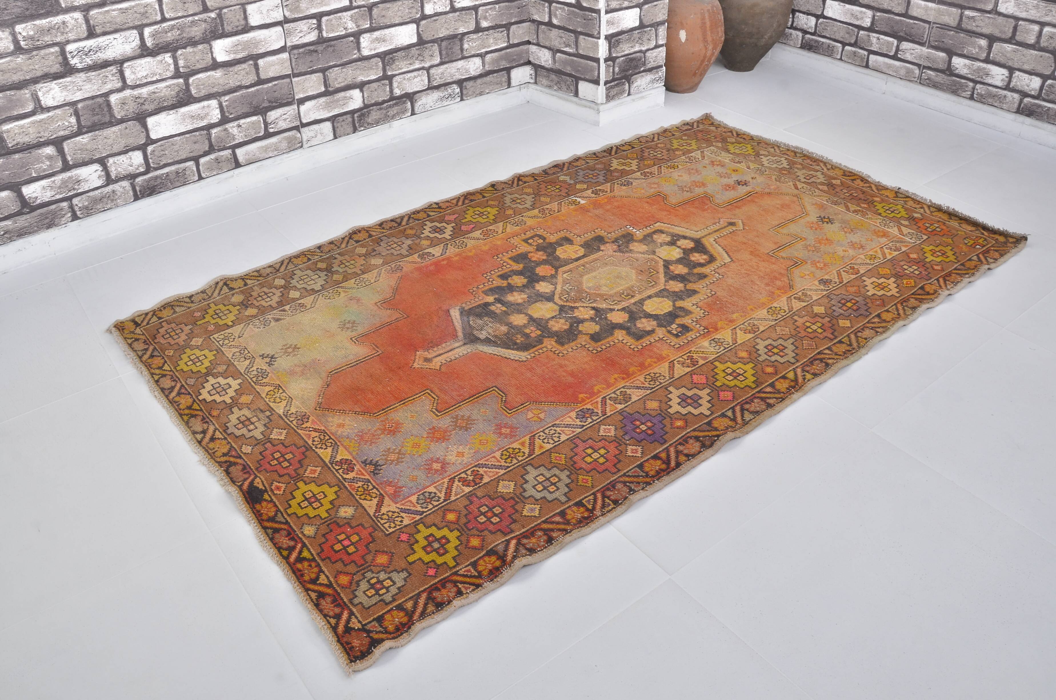 Oushak Vintage Handmade Wool Rug