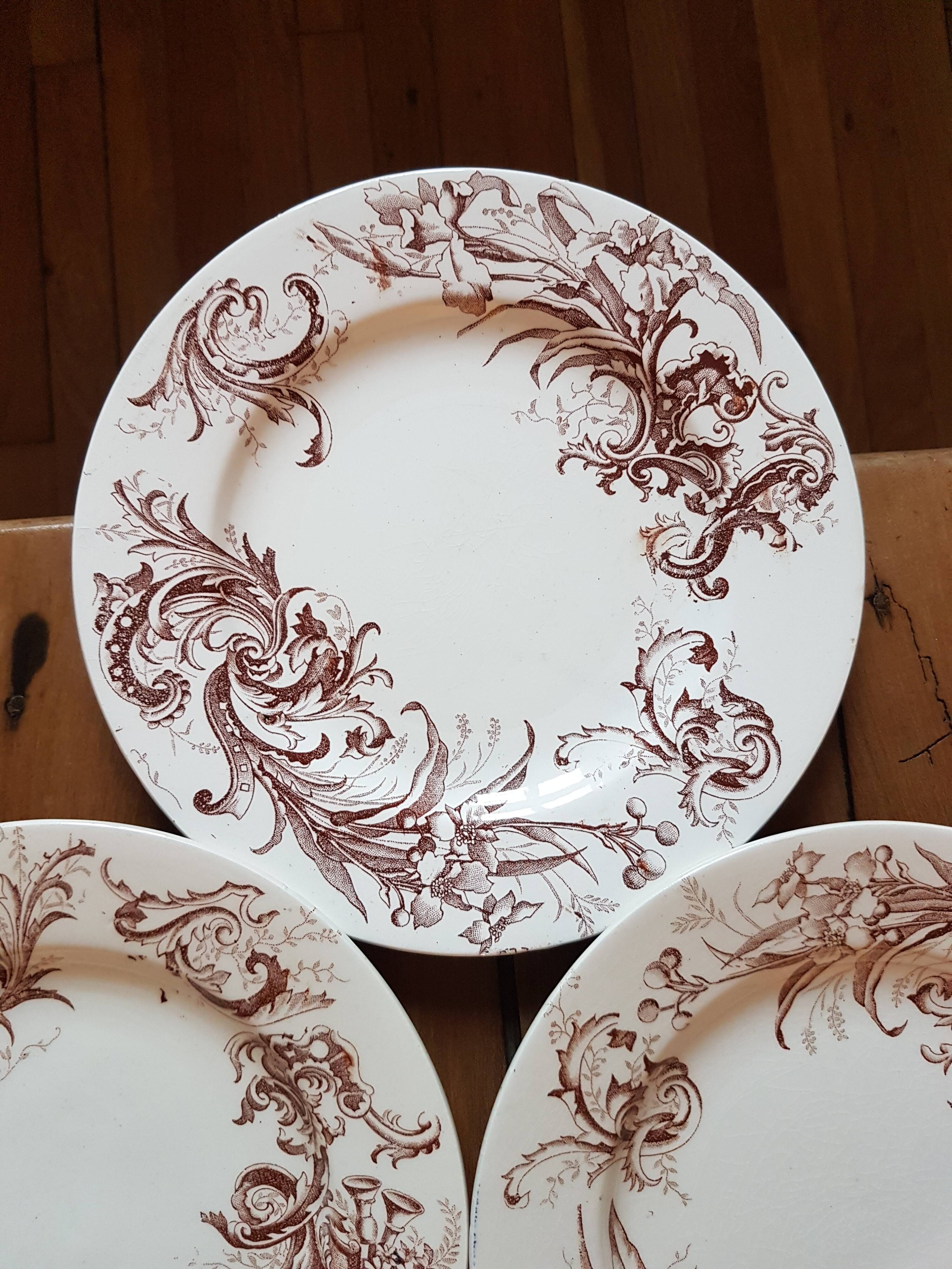 16 Luneville dessert plates