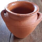 Terracotta vase with two handles
