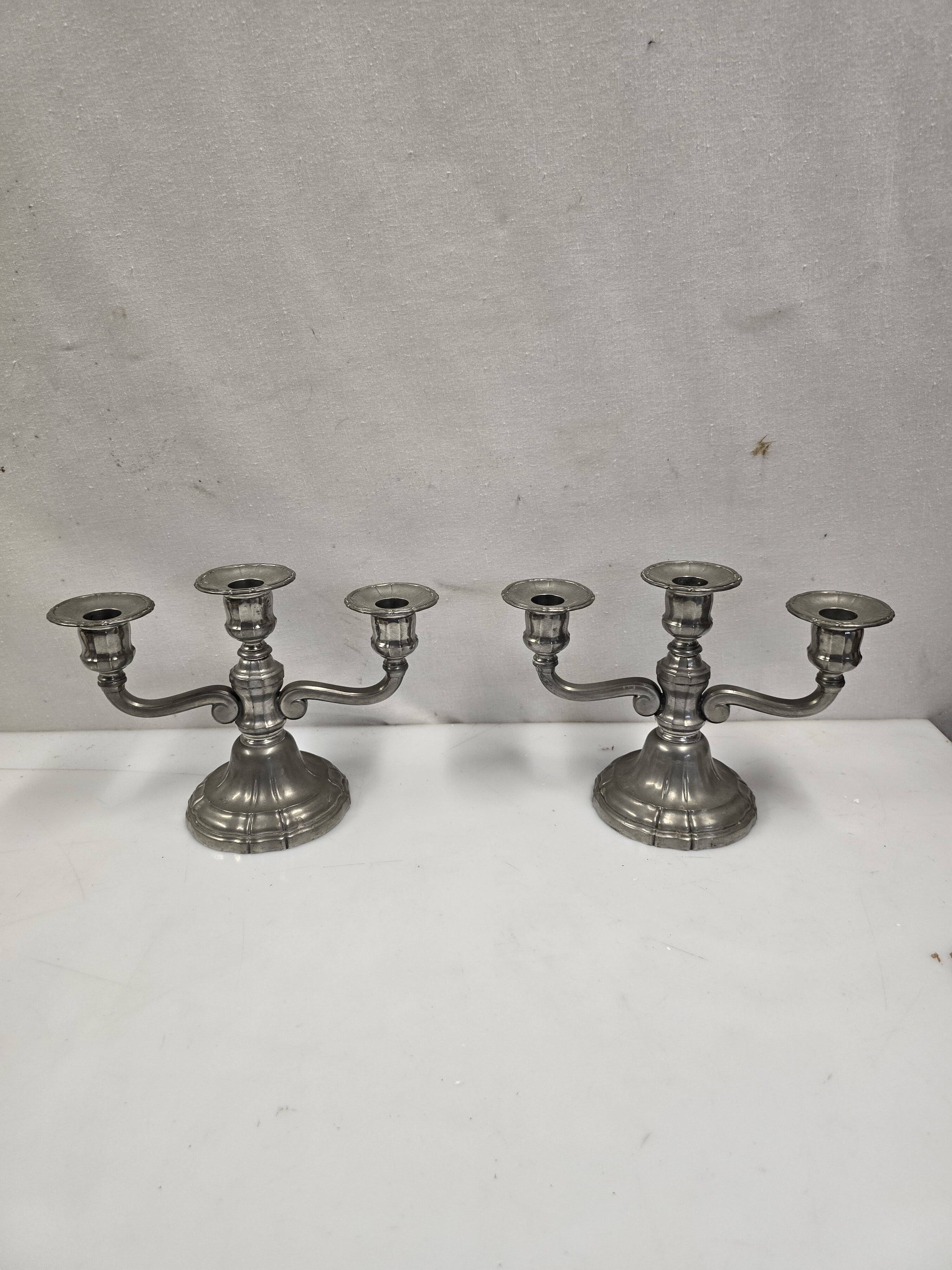 Pair of mid-20th century candlesticks
