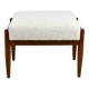 Tabouret Edmund Homa, assise en boucle blanc ivoire crème - 2 pièces disponibles