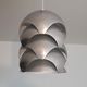 Aluminum pendant lamp by Sven Ivar Dysthe for Sonnico 1960