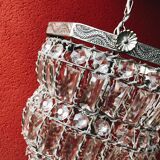 Old chandelier pampilles & chiseled metal