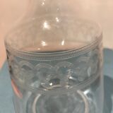 Pair of ancient carafes numbered Crystal Baccarat