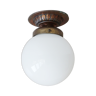 Glass ball ceiling lamp