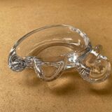 Ancien cendrier vide poche forme canard en cristal de vannes vintage