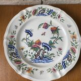 Polychrome plates Sarreguemines France Model Rouen