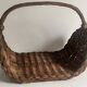 Log basket, woven wicker