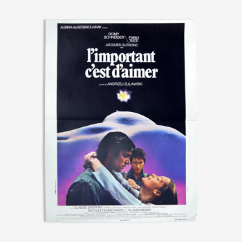 Affiche cinéma originale "l'important c'est d'aimer" Andrzej Zulawski