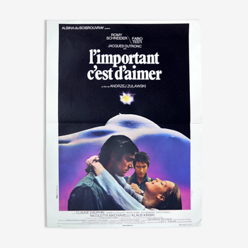 Original cinema poster "the important thing is to love" Andrzej Zulawski