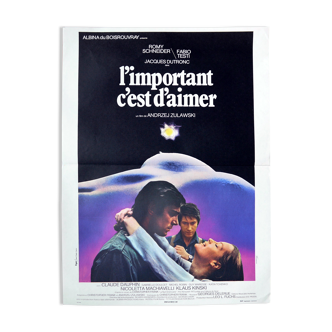 Original cinema poster "the important thing is to love" Andrzej Zulawski
