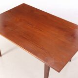 solid teak table with retractable server. Denmark 50s/60s