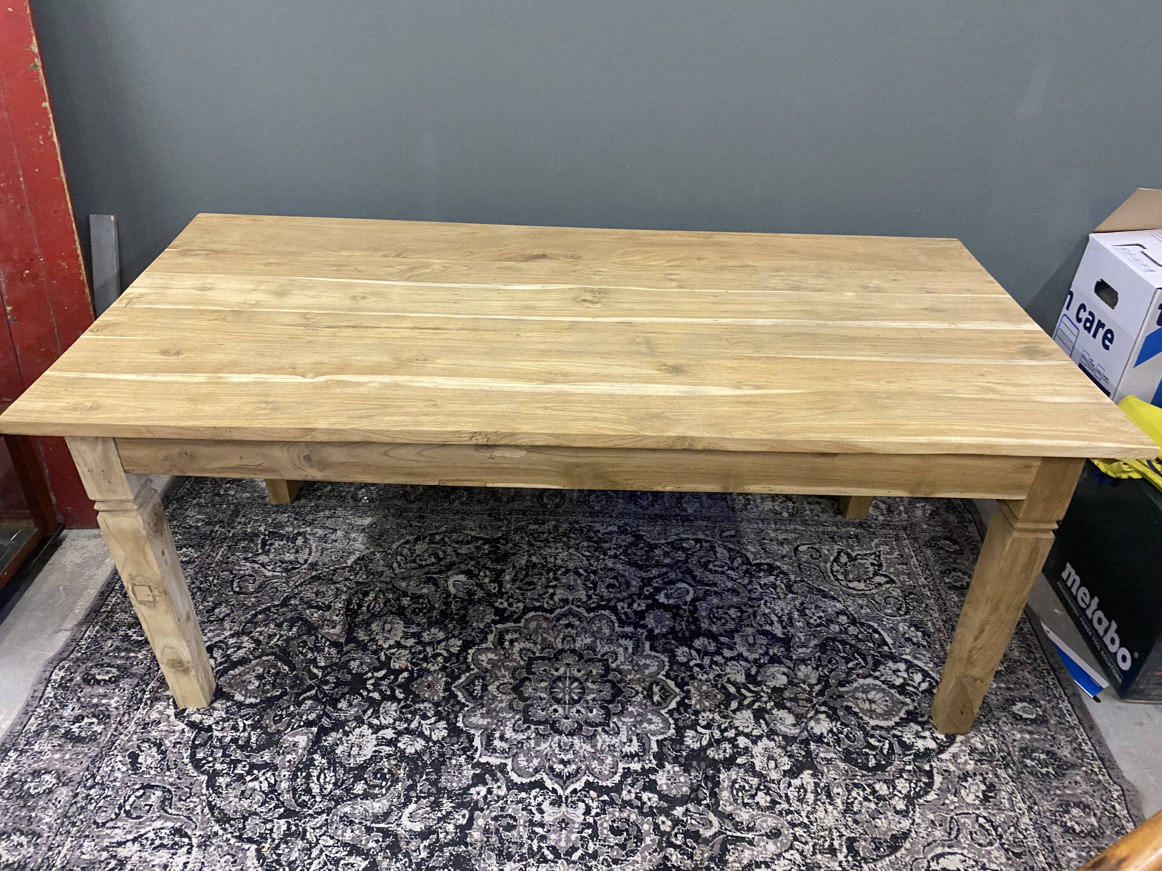 Old wooden table