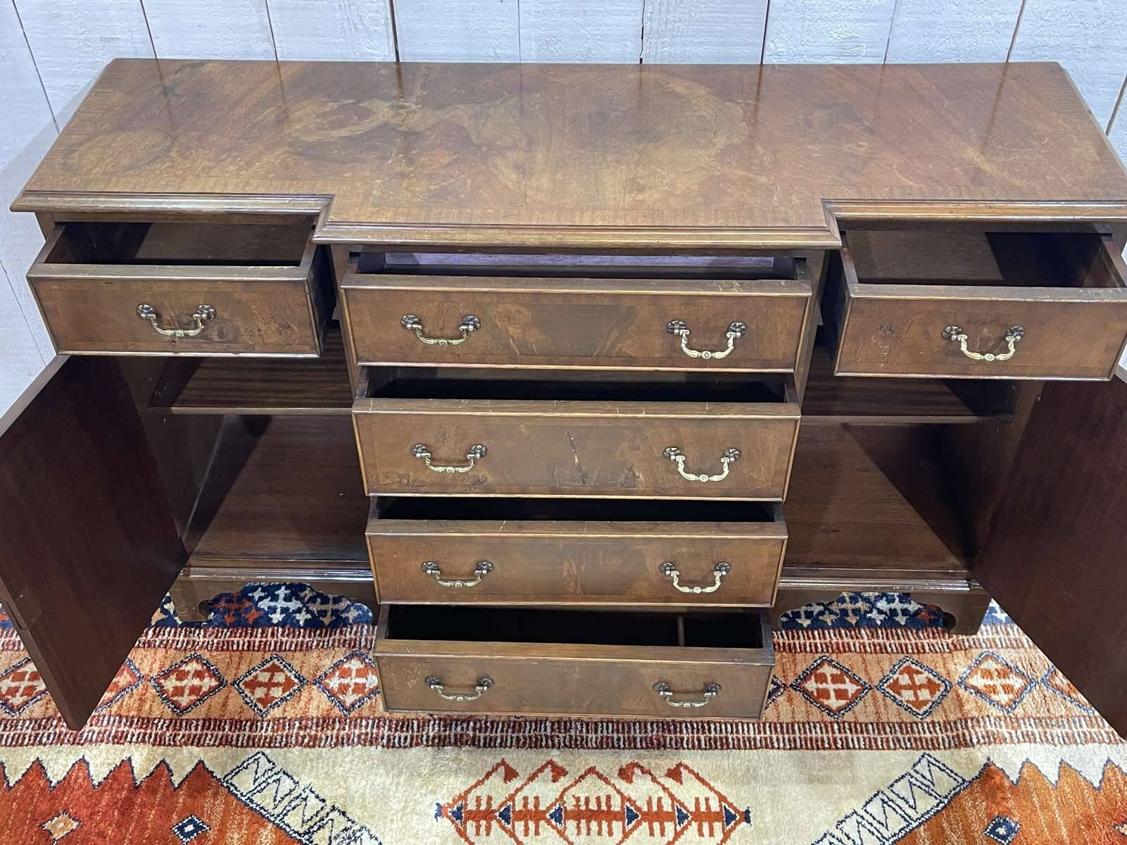 1950s English mahogany sideboard
