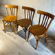 Set of 3 bistro chairs 1950/60