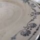 Assiettes ancienne plates " Etrusque " en porcelaine opaque de Gien Terre de Fer