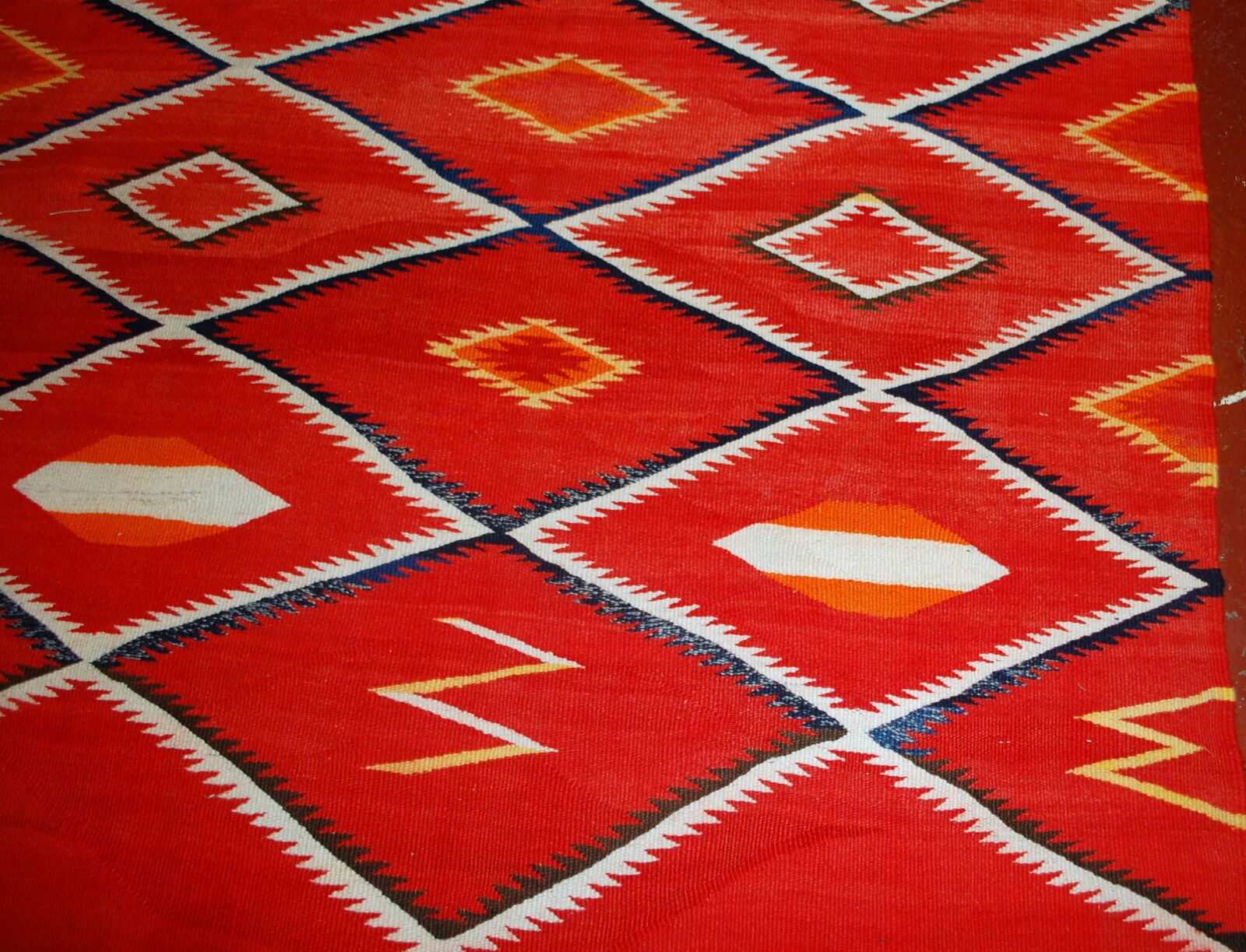 Former American Navajo made hand 143cm x 234cm rug 1870 s