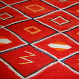 Former American Navajo made hand 143cm x 234cm rug 1870 s
