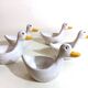 Lot de 5 coquetiers canard vintage