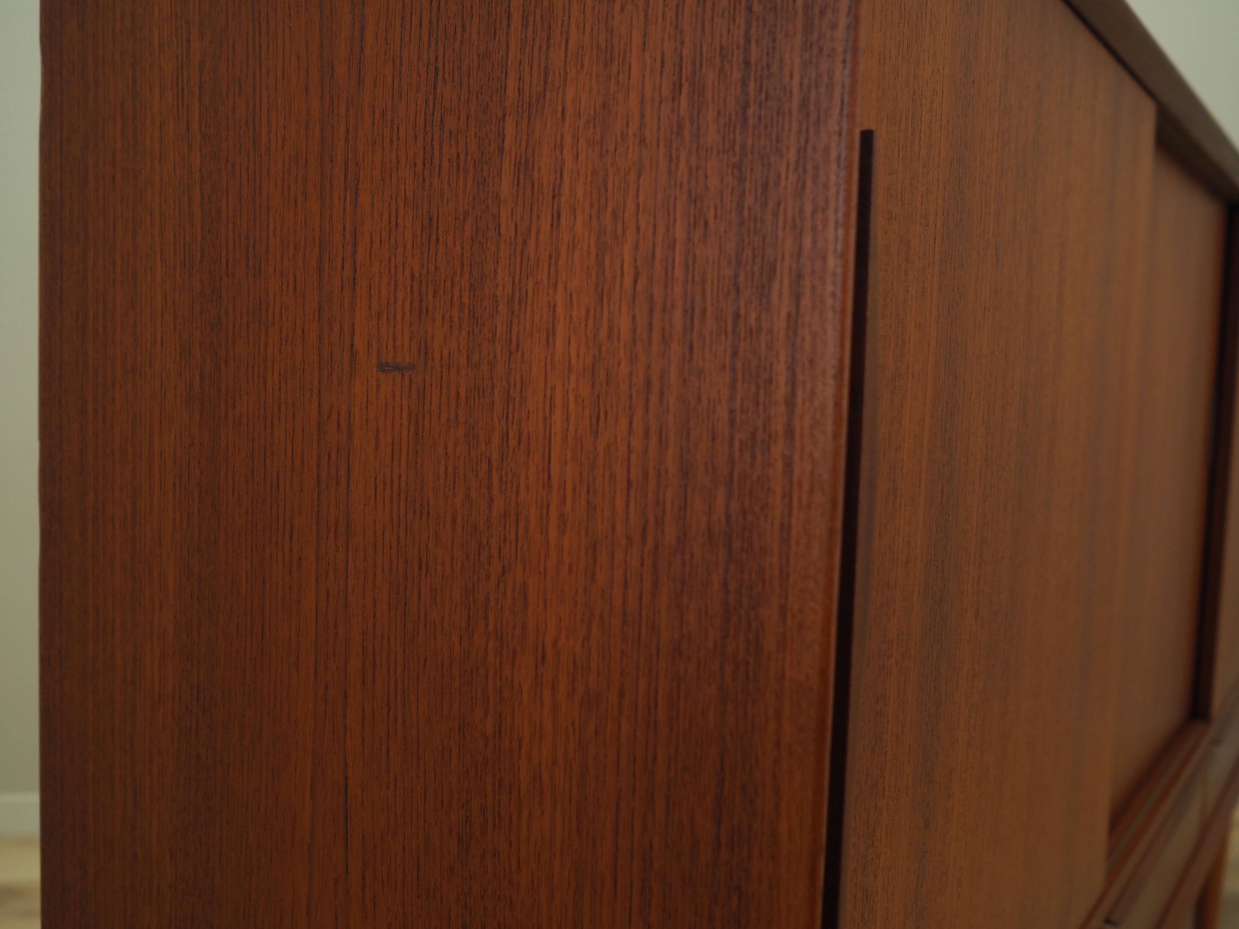 Teak highboard, Danish design, 1960s, production: Denmark
