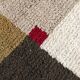Moroccan Berber boujaad ecru carpet with colorful patterns 255x175cm