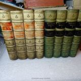 Lot of 4 cd racks for 40 cds - walter scott fake book front - made in uk vintage