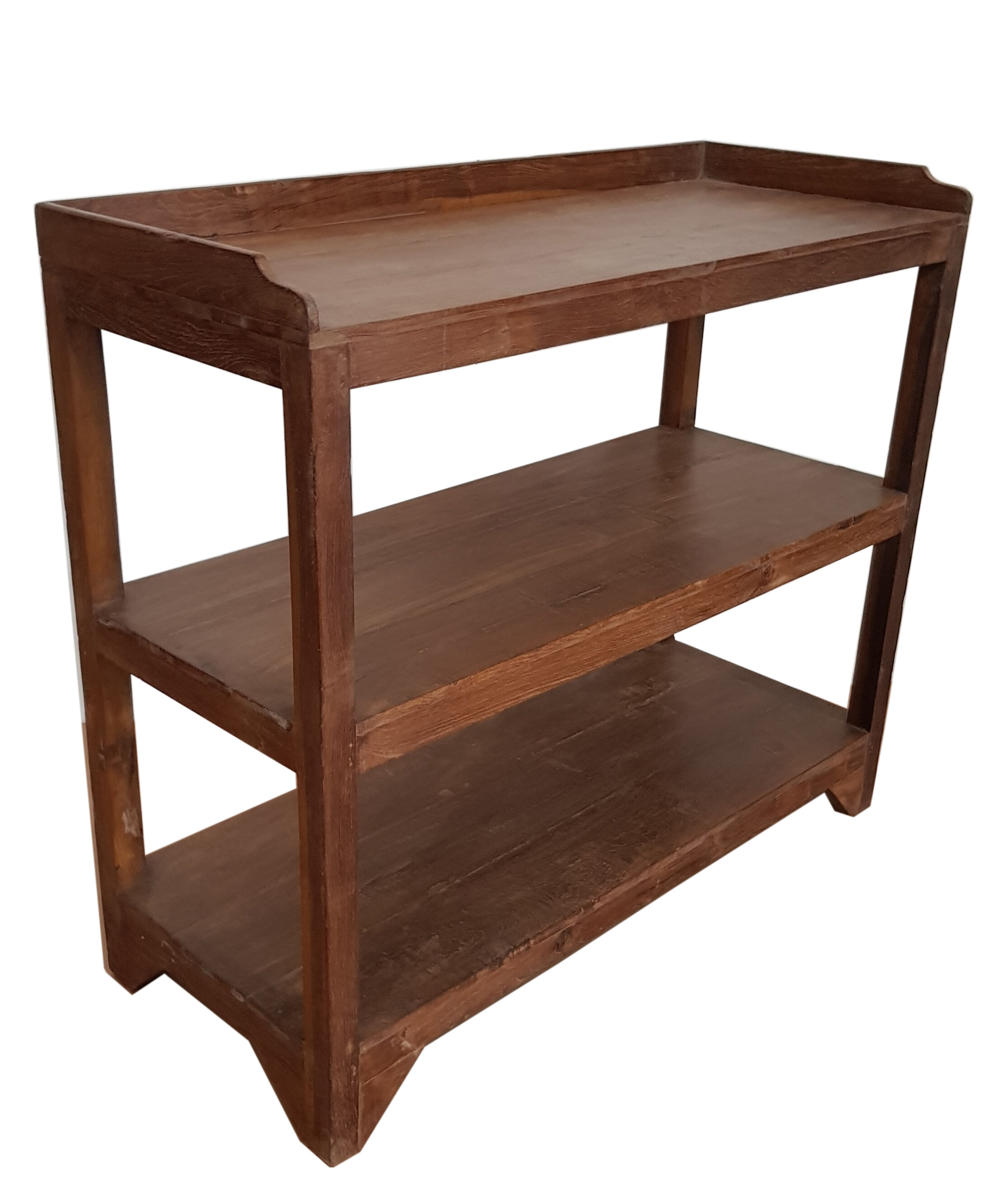 Burmese teak administration shelf