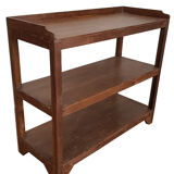 Burmese teak administration shelf