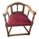 Burgundy church chair