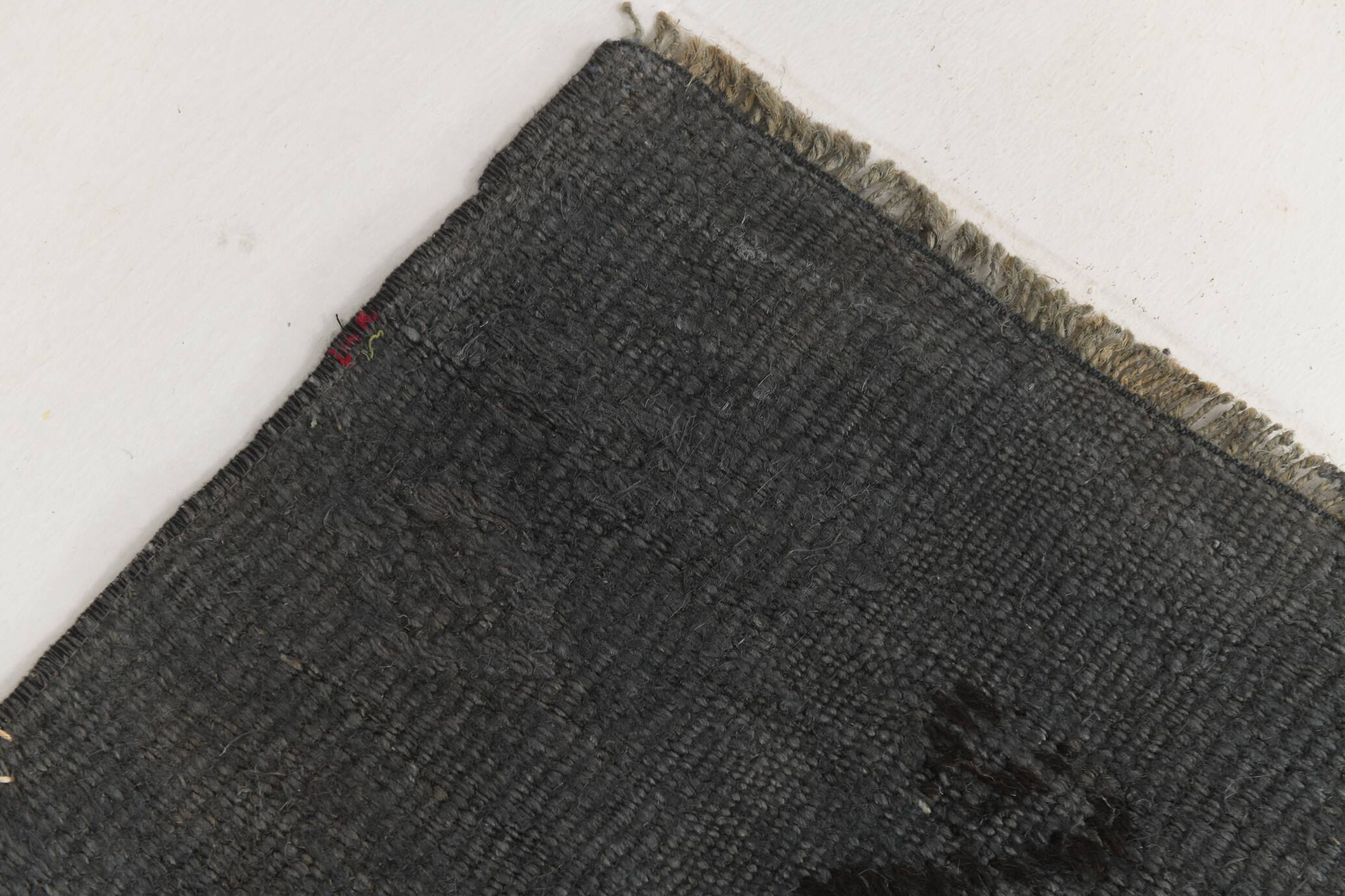 2x8 Vintage Gray & Black Runner Rug, 72x255Cm
