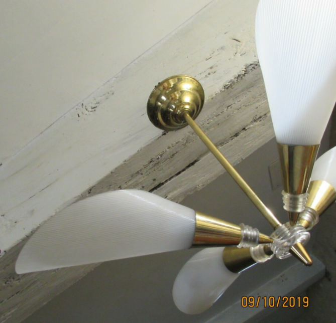 Vintage chandelier 50'-60' 4 branches