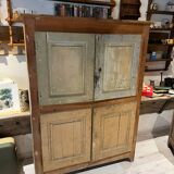 Vintage farmhouse high sideboard from the 19th century