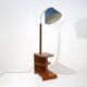 Floor lamp with burl table, 1930s