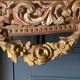 Console XVIII wooden gold louis xvi white marble flower falls