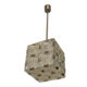 Suspension cube en verre taillé de kamenicky senov, 1970