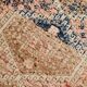 4x8 Brown Cream Geometric Vintage Rug, 112x241Cm