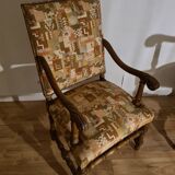 Pair of Louis XIII armchairs
