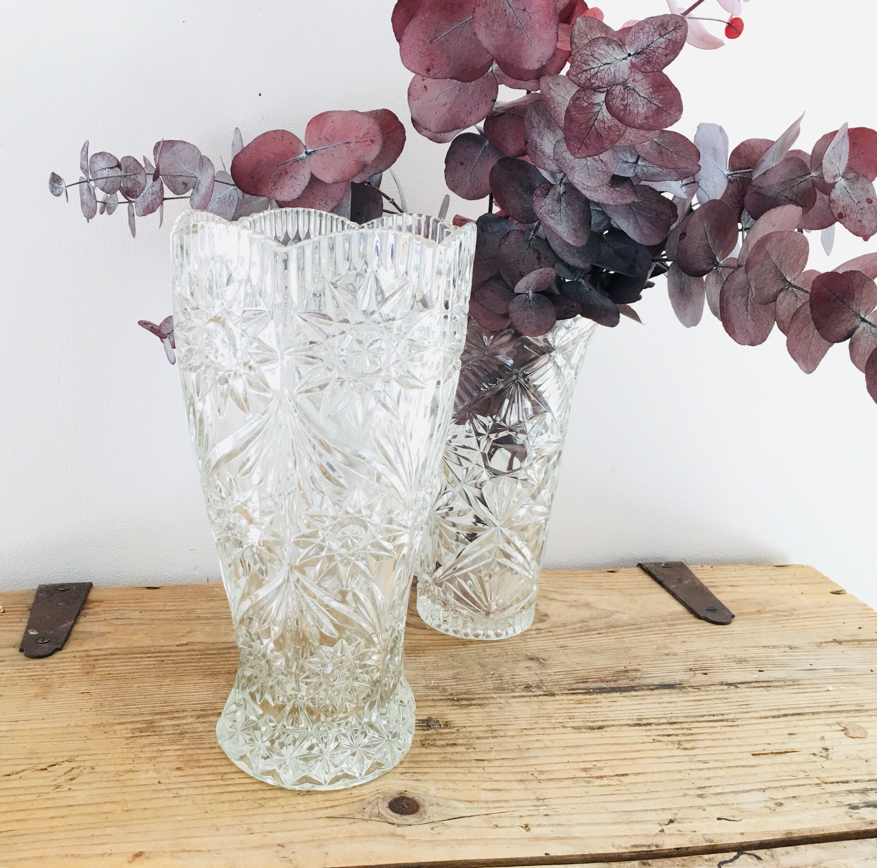 Old crystal vase