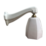 Art deco porcelain and opaline sconce