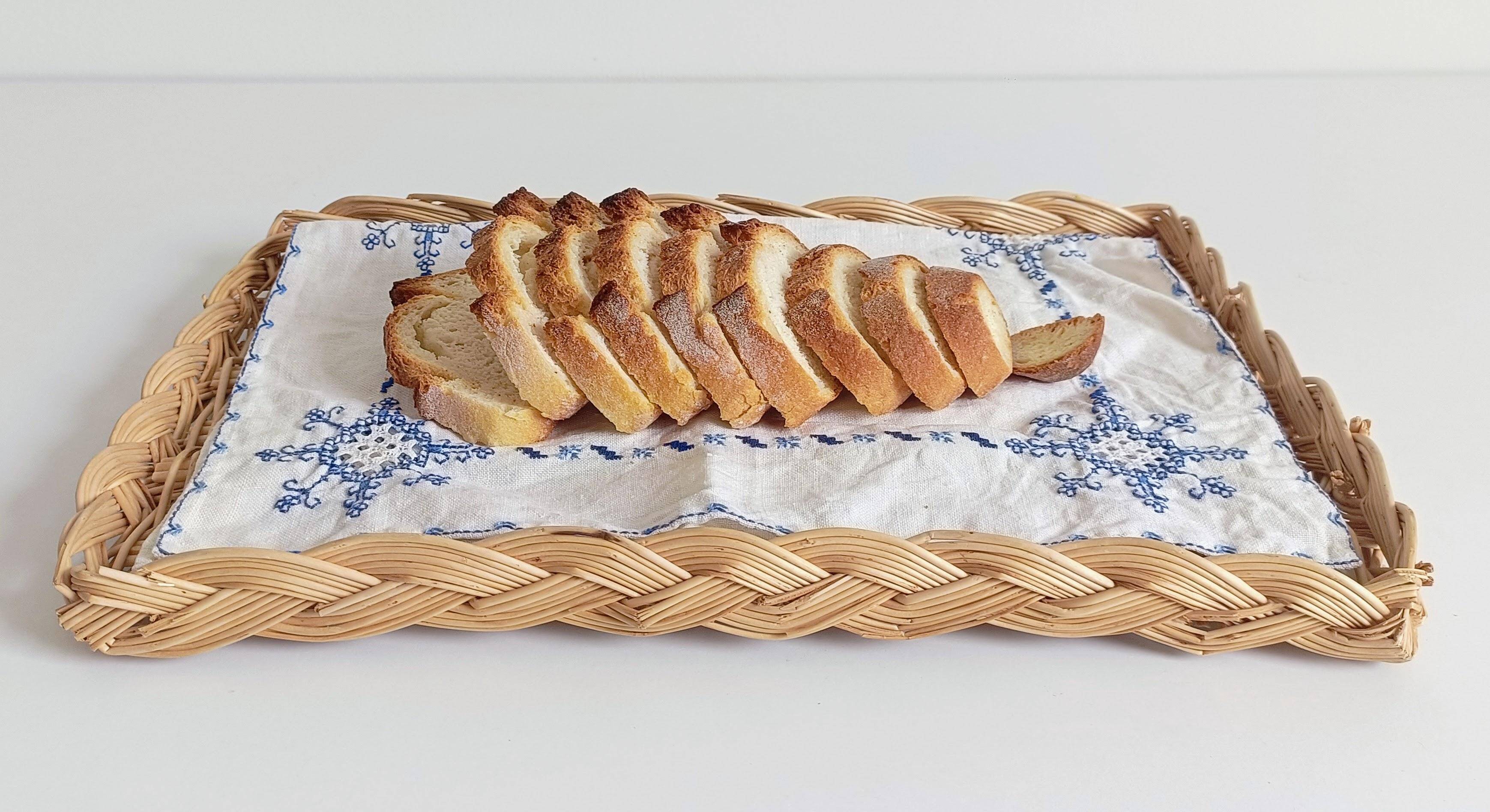 Panier en osier rustique de Provence, France, 20e siècle