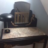 Ancienne lampe champignon noire