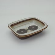 Plat en grès Grey Serie de Ejner Johansen pour Søholm Stentøj