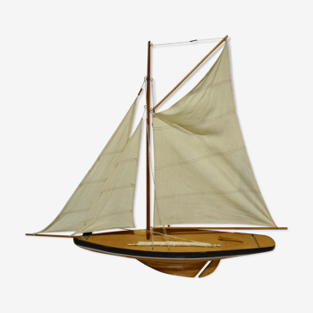 Nice wooden sailboat