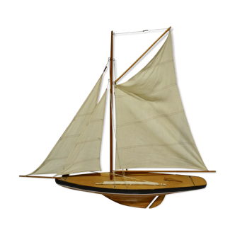Nice wooden sailboat