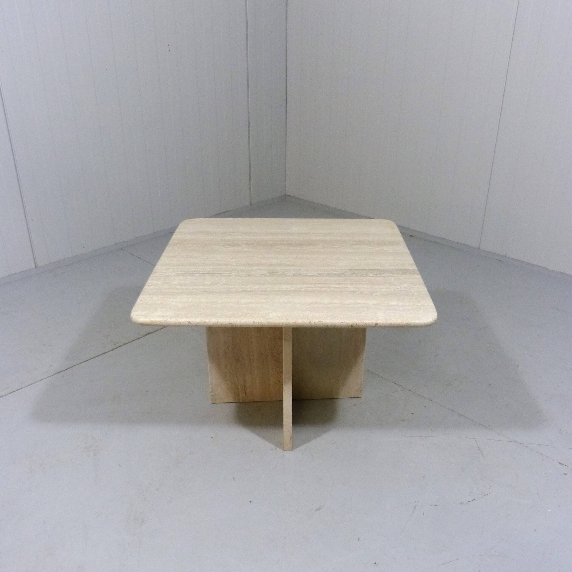 Travertine coffee table side table 1970’s