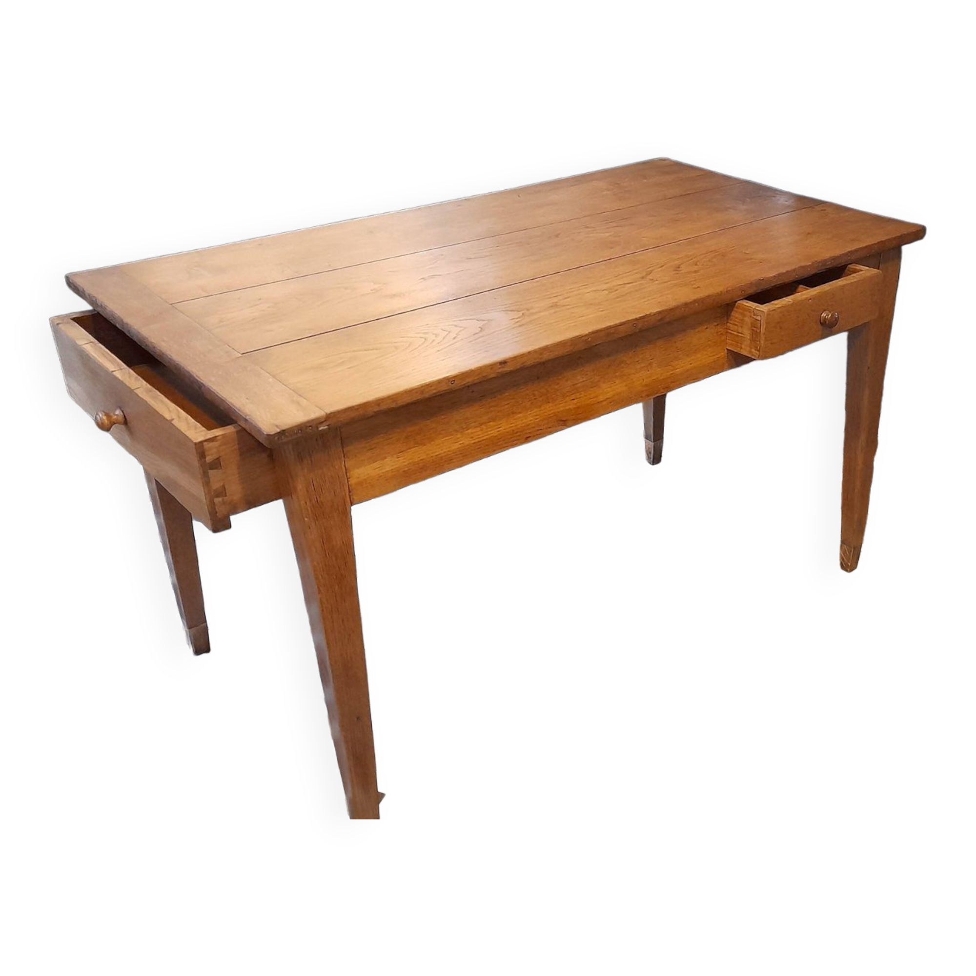 Brionnaise solid oak farm table