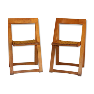 Paire de chaises pliante