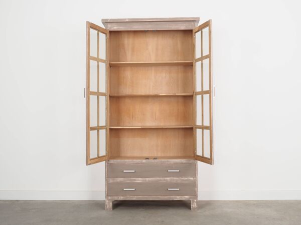 Vitrine en chêne, design danois, années 80, fabrication : Danemark