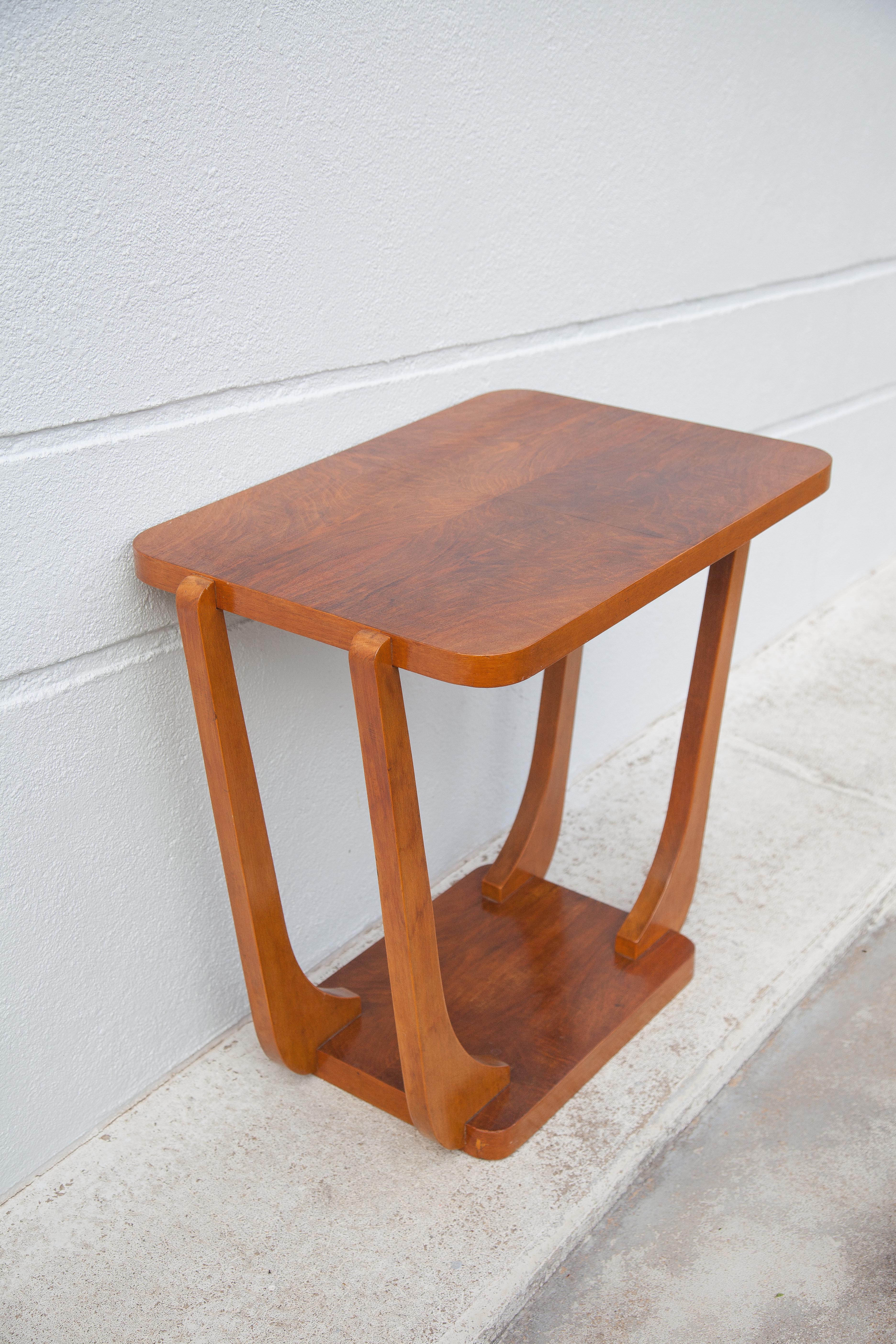 Vintage art deco wood table