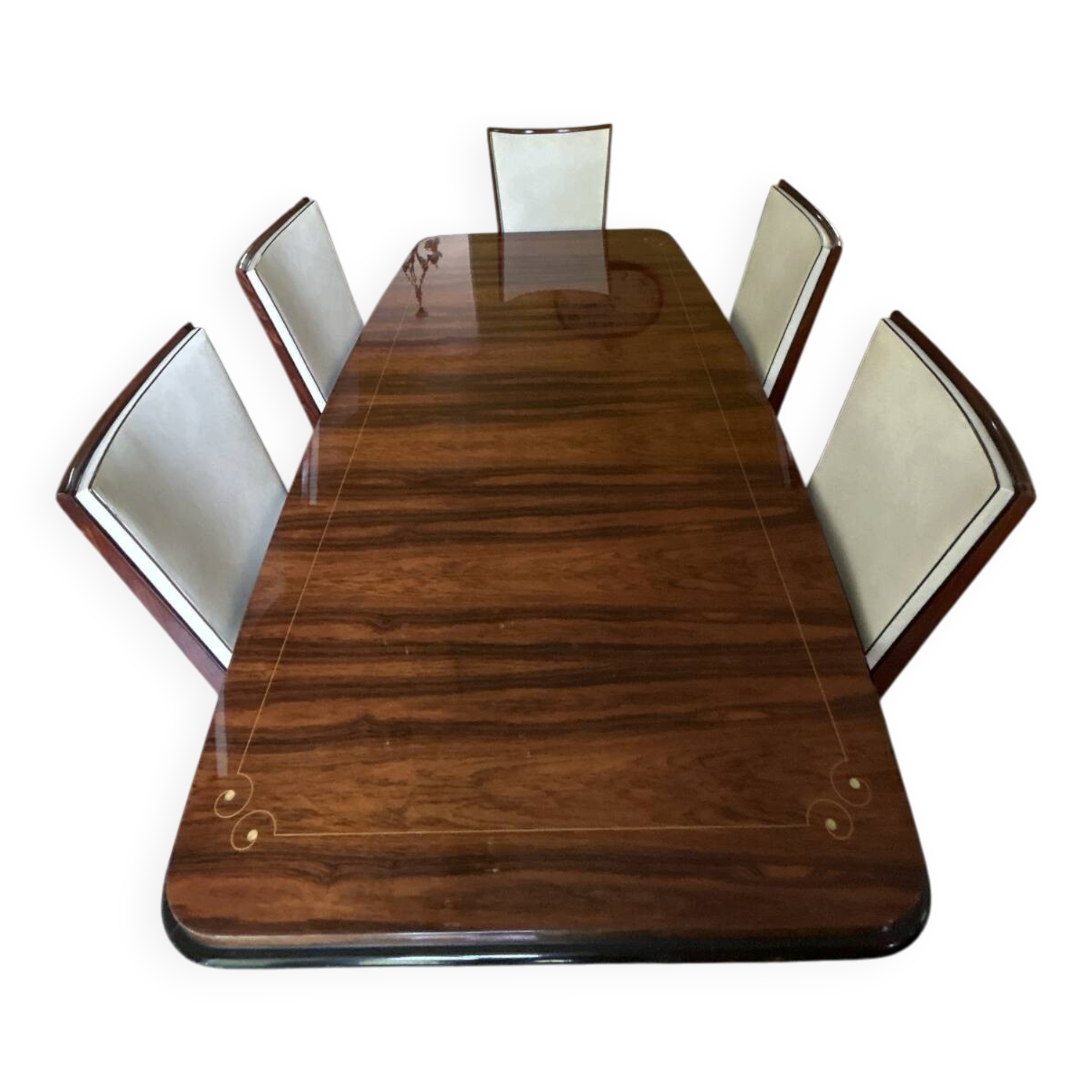 Rio Rosewood Dining Set & 6 Chairs – Art Deco / 1950s